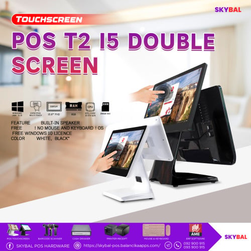 Touchscreen POS T2 i5 Double Screen
