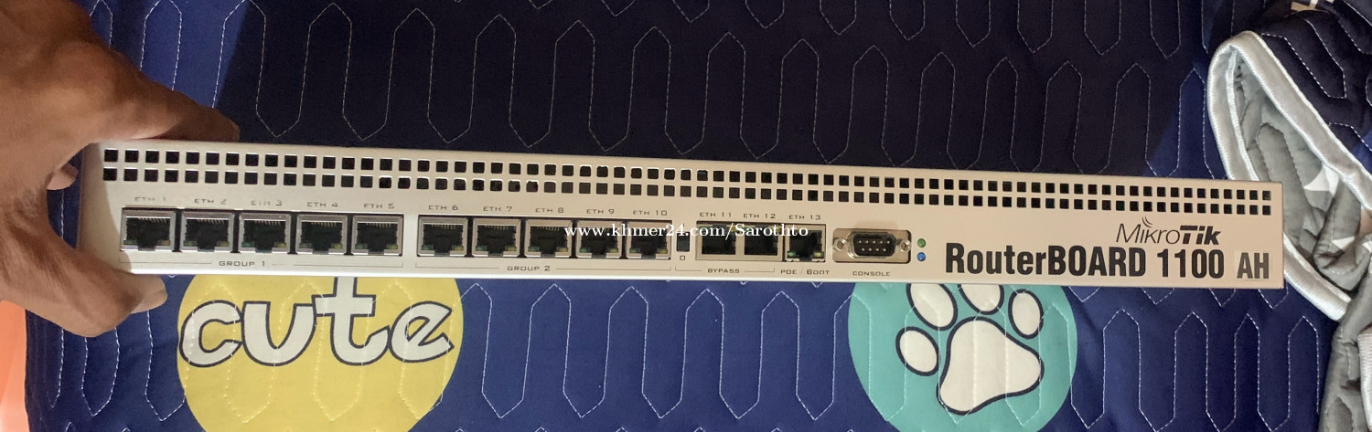 MikroTik RB1100AH Router look like new តម្លៃធូៗៗៗបង price $45.00 in ...