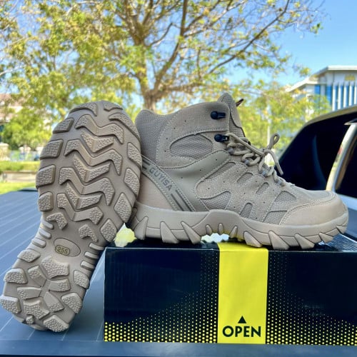 ស្បែកជើងក្បាលដែកបាតដែក / Men's Safety Boot (Guyisa Brand)