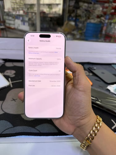 Iphone17promax 256G sim2 battery 100% សាល44ដង