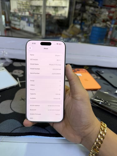 Iphone17promax 256G sim2 battery 100% សាល44ដង