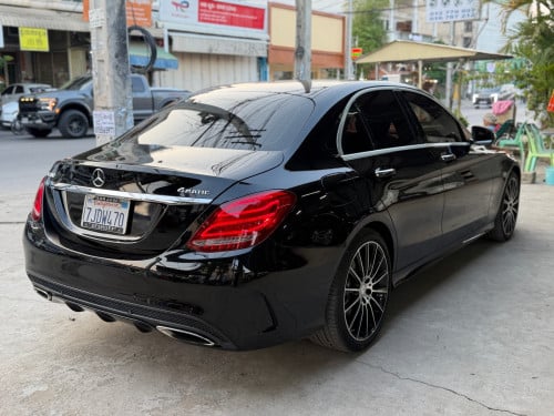 Mercedes C300 AMG 2015 Black Option ស្លាយកុងទ័រ ពិន្ទុជាប់85