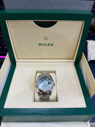 Rolex Date just 41mm Mint green Super clone