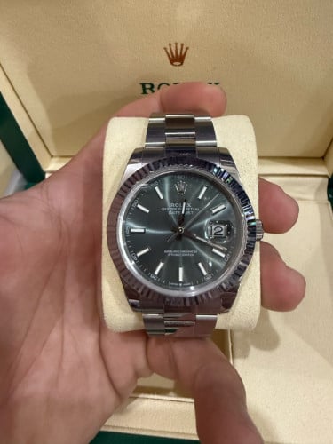 Rolex Date just 41mm Mint green Super clone