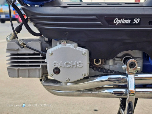 SACHS Optima 50 Made in Germany មកពីជប៉ុន ផលិតឆ្នាំ 1985 ប្រើអូតូ ទើបប្រើបាន 2km/h ថ្មីខ្លាំង