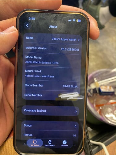 Apple Watch Series 8 45MM black