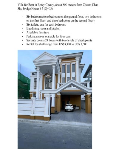 Villa for rent