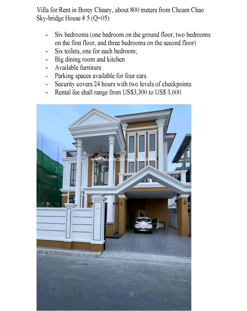 Villa for rent