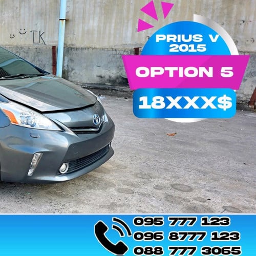 ថ្នាំសុីន 98% ឡានមូលដូចបាល់ Prius V option5 2012 តម្លៃល្អណាស់ 18xxx$
