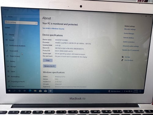 លក់ Macbook Air 2011 90$