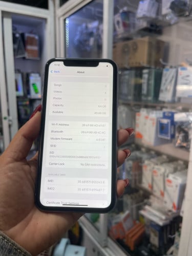iPhone 11/64GB សុីនសានុំ(ធានាលើម៉ាសុីន១ខែ)