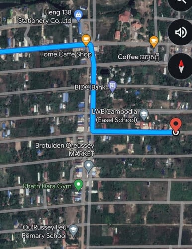 ដីលក់ 8000$ ភូមិអូរឬស្សី ក្រុងប៉ោយបែត
