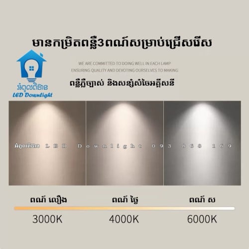 អំពូលពិដាន LED DOWNLIGHT