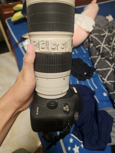 Canon 5D mark3 with 70-200 2.8 version 2