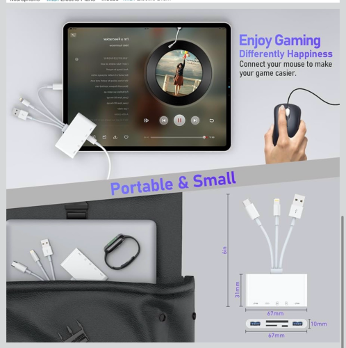 Card readers 3in1 to 5ports