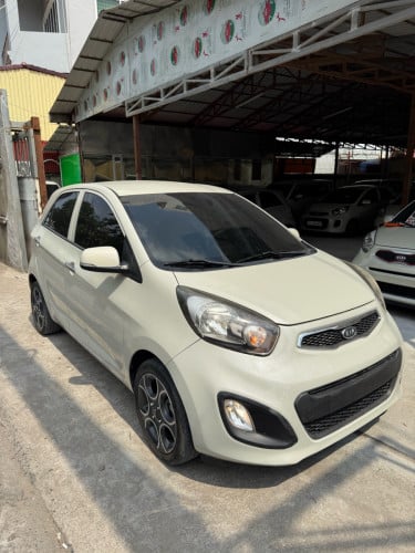 Kia morning 2012 smart key ទឹកដោះគោ ឡានស្អាត អត់បុកប៉ះ អត់ច្រេះ បង់រំលស់ងាយៗ ២៥ ខេត្ត