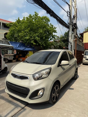 Kia morning 2012 smart key ទឹកដោះគោ ឡានស្អាត អត់បុកប៉ះ អត់ច្រេះ បង់រំលស់ងាយៗ ២៥ ខេត្ត