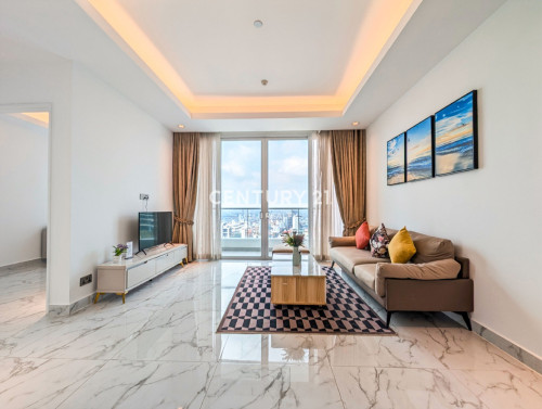 Luxury Corner 2-Bedroom Condo for Rent at J Tower 2 BKK1 Phnom Penh