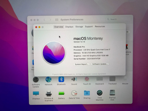 MacBook Pro 2017 15” i7 16G/2T