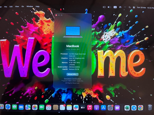 MacBook Retina 12inch 2017 core m3 ល្មមប្រើការងារការិយាល័យ ងាយស្រួលដាក់តាមខ្លួន កាន់ទៅញាំកាហ្វេស្រួល