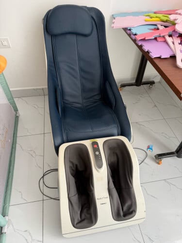 Synca CirC Massage Chair កៅអីម៉ាហ្សា+ម៉ាសុីនម៉ាហ្សាជើងរបស់ជប៉ុនលក់ទាំងអស់ $450 នៅថ្មីមិនសូវប្រើ