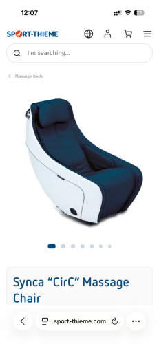 Synca CirC Massage Chair កៅអីម៉ាហ្សា+ម៉ាសុីនម៉ាហ្សាជើងរបស់ជប៉ុនលក់ទាំងអស់ $450 នៅថ្មីមិនសូវប្រើ