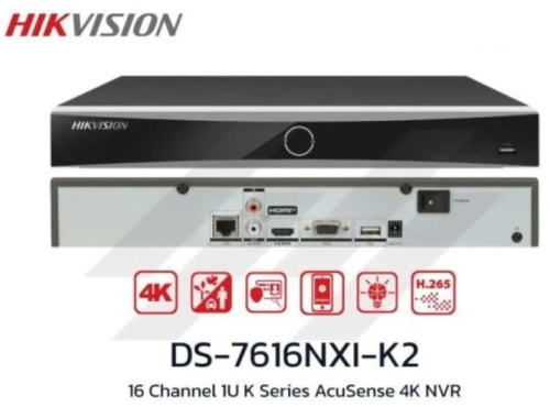 16-ch 1U K Series AcuSense 4K NVR - DS-7616NXI-K2