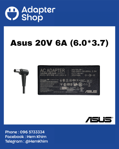 Adapter Asus ROG 20V 6A 120W (6.0*3.7)