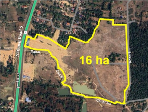 Land for Sale in Kompong Chhnang, National road #5