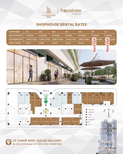 Shophouse for rent - Bkk1