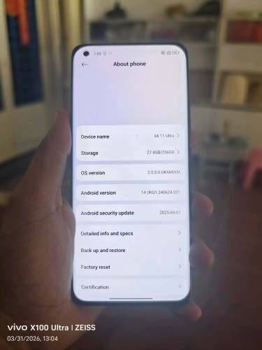 Xiaomi 11 Ultra 12g/256g Global(វៃដូរបាន)👉$265