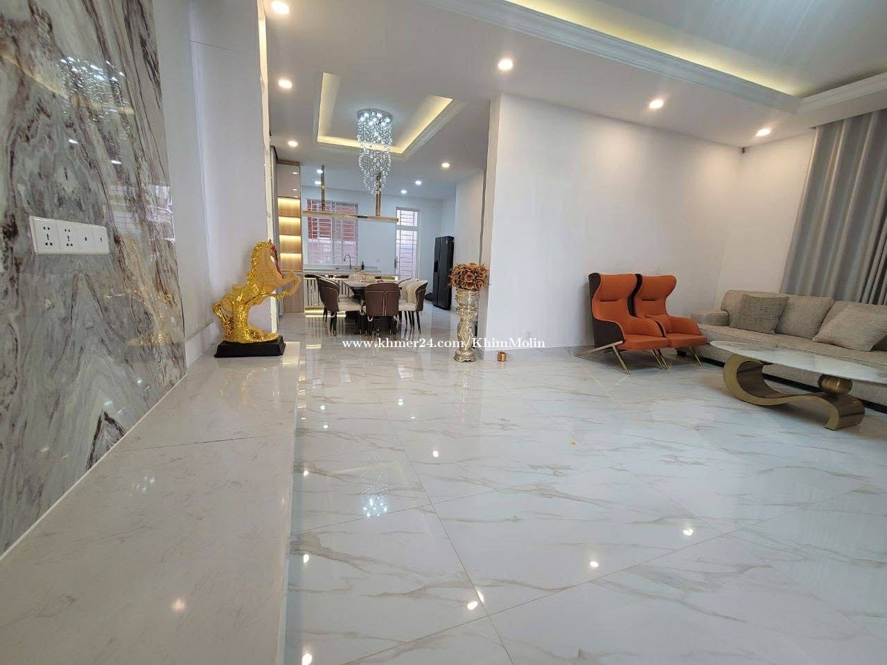 Villa Prince B បុរី ML ក្រុងតាខ្មៅ តម្លៃលក់ 360000$ ប្លង់រឹង ទំហំផ្ទះ ...