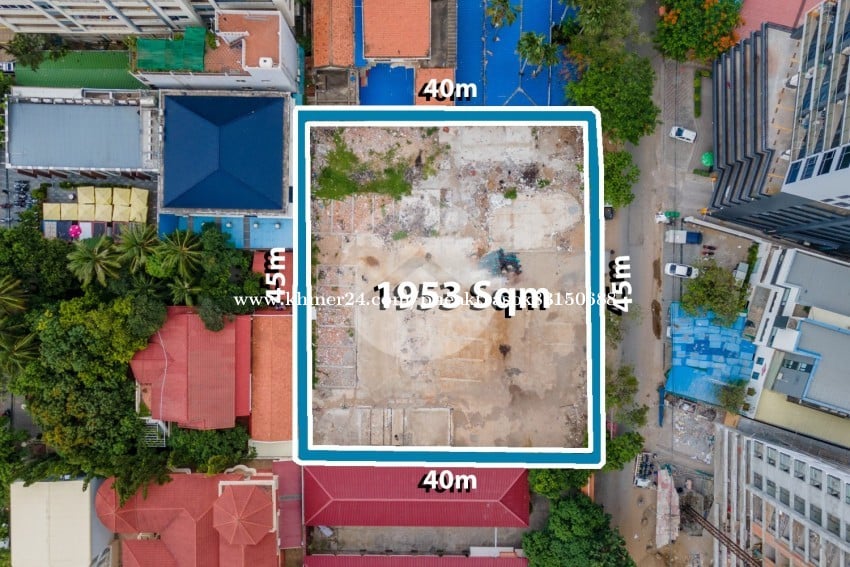 1953 Sqm Commercial Land For Rent - Toul Kork, Phnom Penh