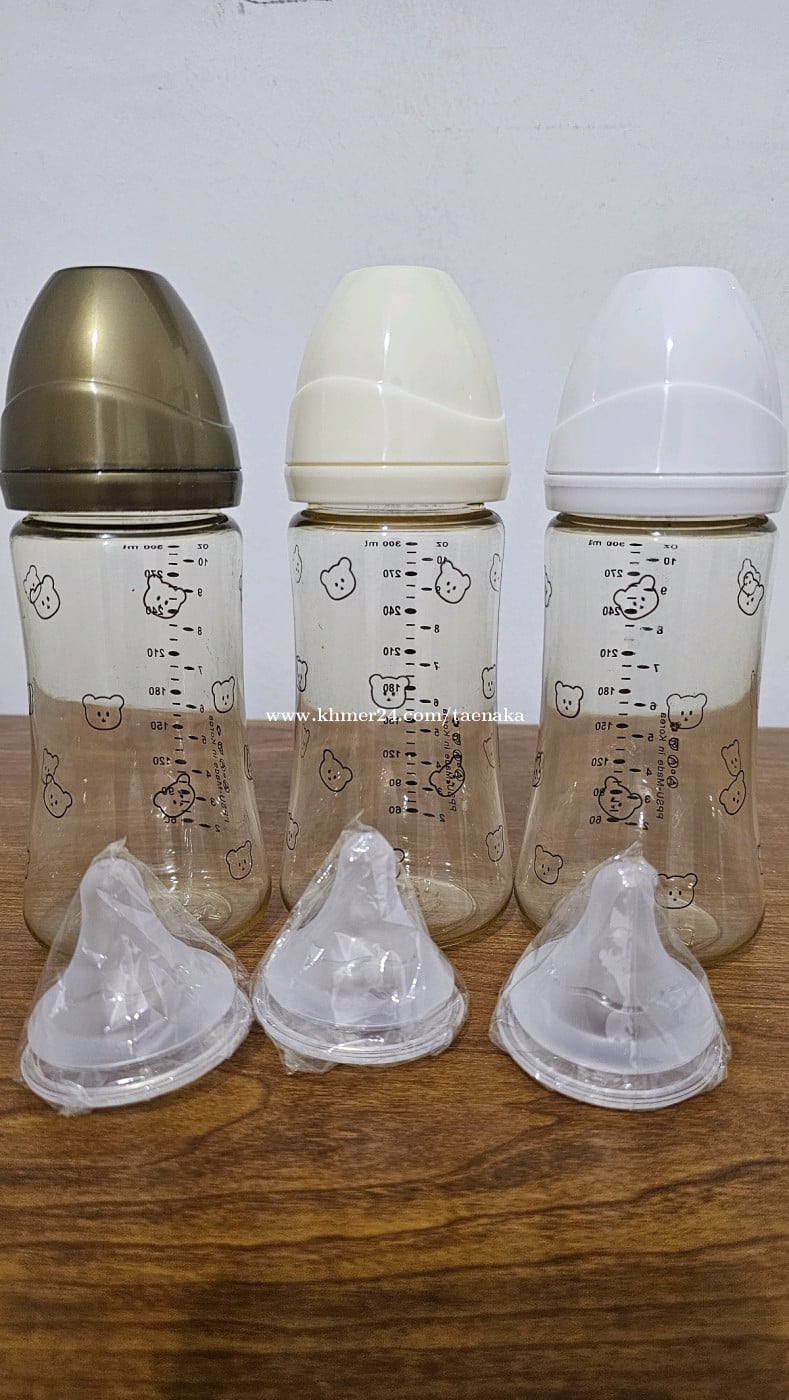 Set of Milk bottles for baby with FREE nipples
