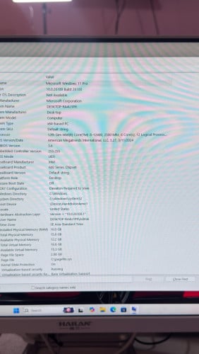 All in one i5-12400 24inch