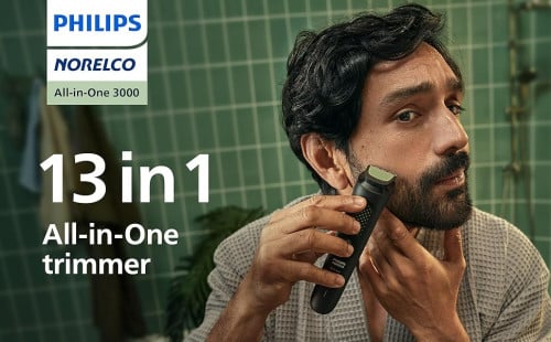 Philips Norelco All-in-One 3000 Series 13 in 1 Trimmer, Beard Styler & Men's Hair Clipper