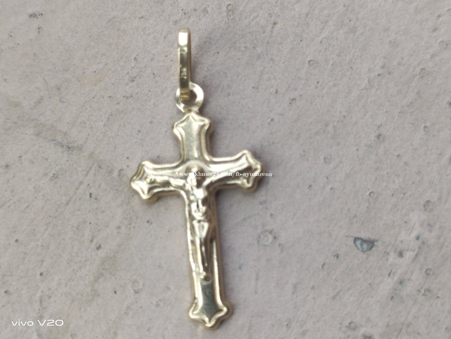 Gold pendant cross 750 real Gold 100% real Gold 750 18K