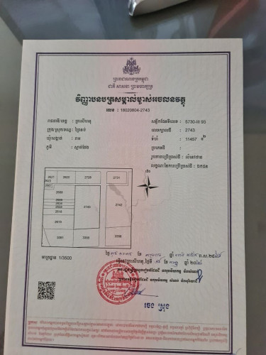 ដីសម្រាប់លក់បន្ទាន់(ម្ចាស់ផ្ទាល់)