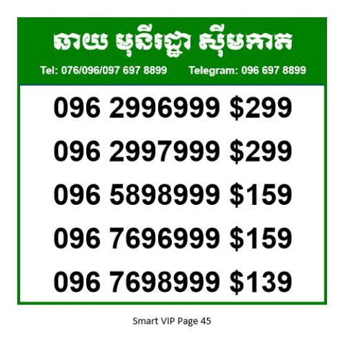 លេខស្មាត​ Smart Number