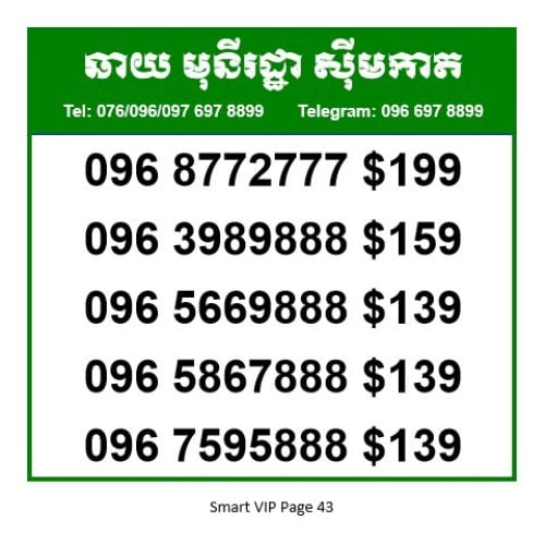 លេខស្មាត​ Smart Number