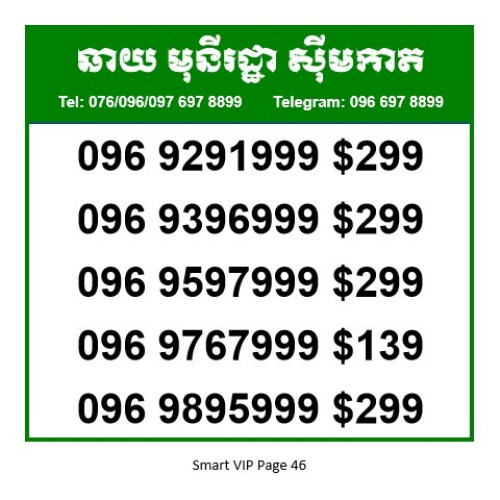 លេខស្មាត​ Smart Number