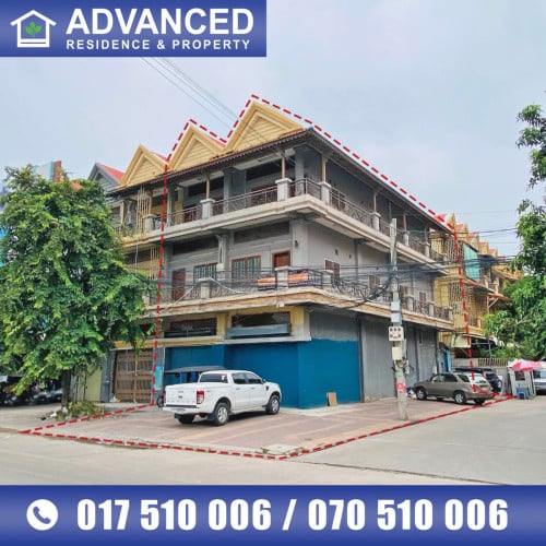 🏘 ផ្ទះ2ល្វែង (កែង) សម្រាប់ជួល លើផ្លូវធំហាណូយ ក្នុងបុរី ពិភពថ្មីធនាគារជាតិ
