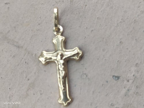 Gold pendant cross 750 real Gold 100% real Gold 750 18K
