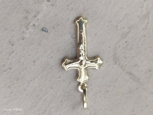 Gold pendant cross 750 real Gold 100% real Gold 750 18K