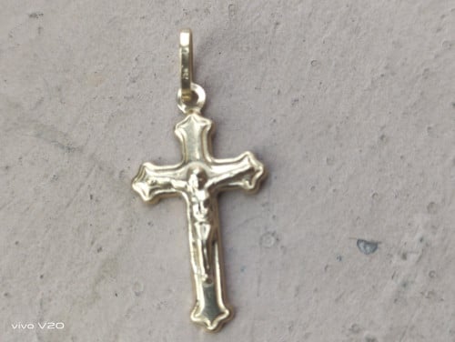 Gold pendant cross 750 real Gold 100% real Gold 750 18K