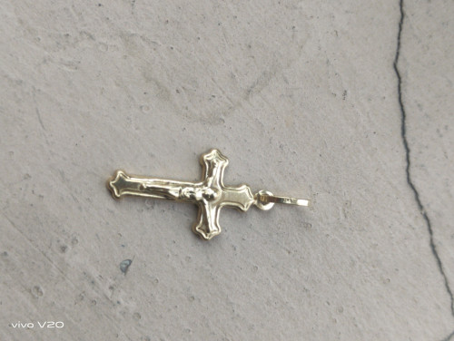 Gold pendant cross 750 real Gold 100% real Gold 750 18K