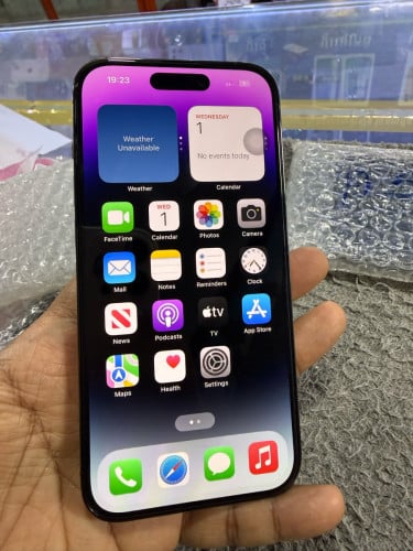 iPhone 14Pro 256G Z/A Sim2 ហ្សីនសំណុំ មានឆ្នាំងសាក