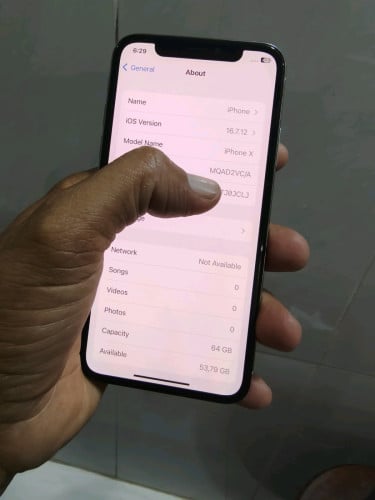 iPhone X 64G អេក្រង់ហ្សុីន ស្កេន👉$100