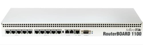 RB1100AHx4 Powerful 1U rackmount router with 13x Gigabit Ethernet ports