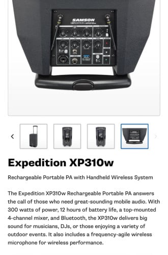 បាស់សុីនSamson xp310 w
